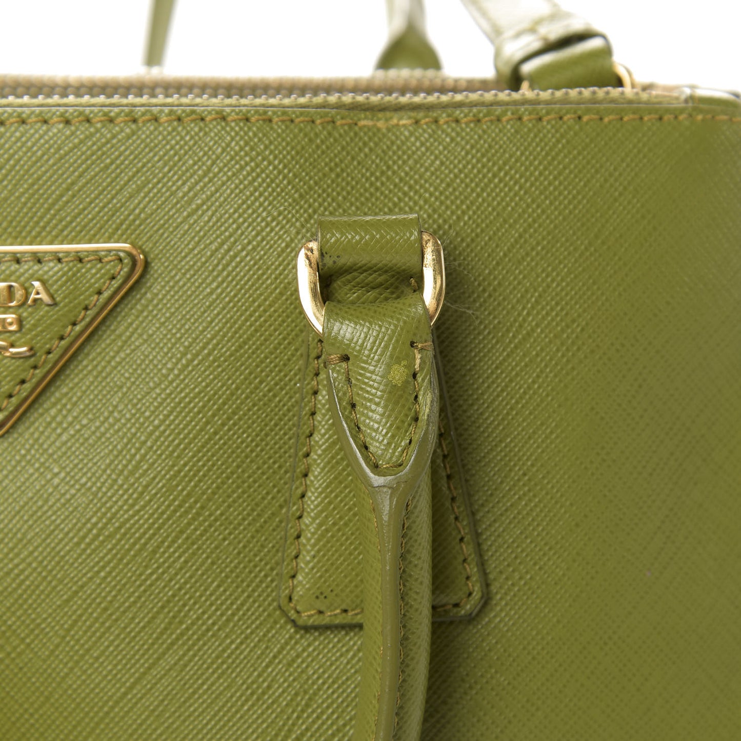 Saffiano Small Galleria Double Zip Tote Edera
