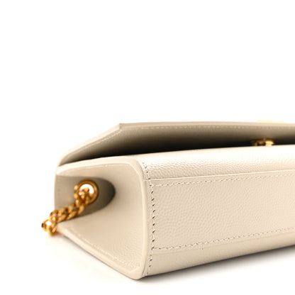 Saint Laurent Grain De Poudre Small Monogram Kate Satchel Crema Soft 8 of 9