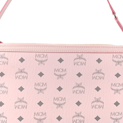 MCM Viseto Stark Wristlet Pouch Pink 6 of 9
