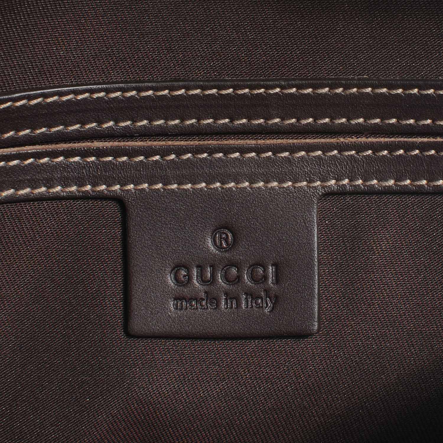 Gucci GG Supreme Monogram Selleria Calfskin Small Flap Messenger Bag Beige Ebony Cocoa Dark Chocolate 6 of 7