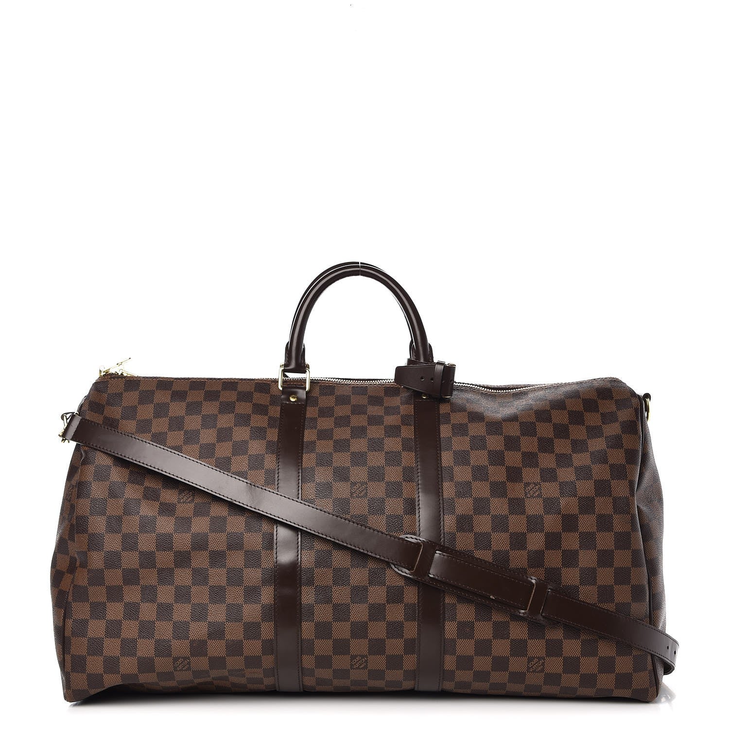 Louis Vuitton Damier Ebene Keepall Bandouliere 55 1 of 15