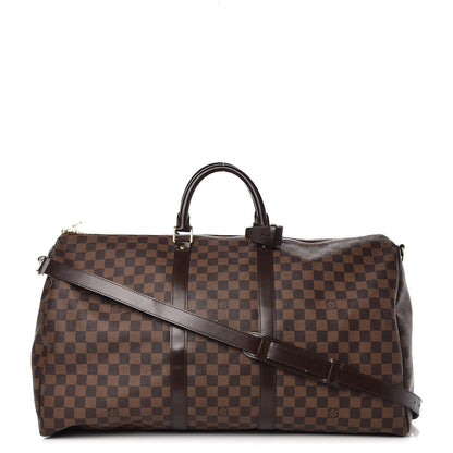 Louis Vuitton Damier Ebene Keepall Bandouliere 55 1 of 15