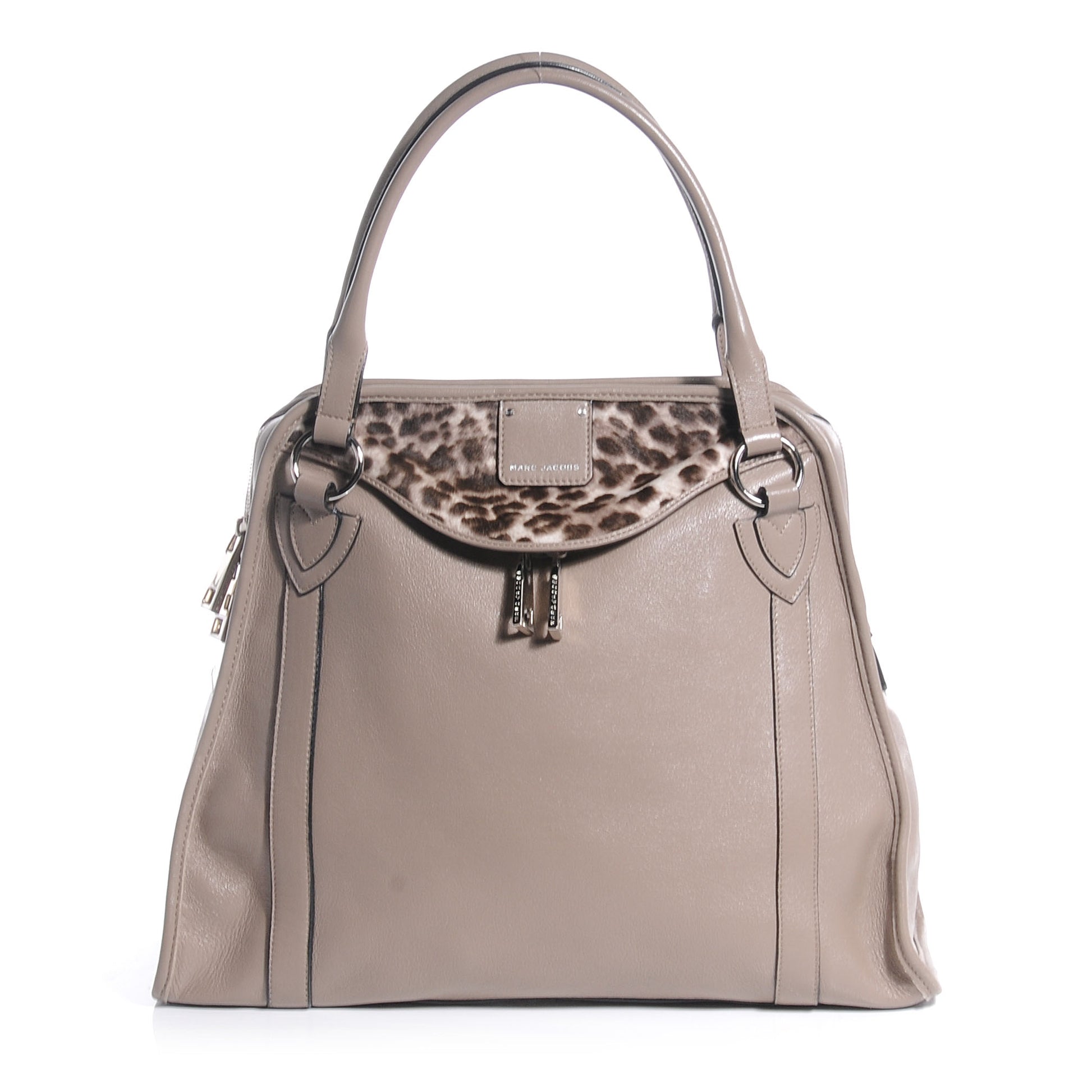 Marc Jacobs Lambskin Calf Hair Large Serengeti Wellington Concrete 1 of 8