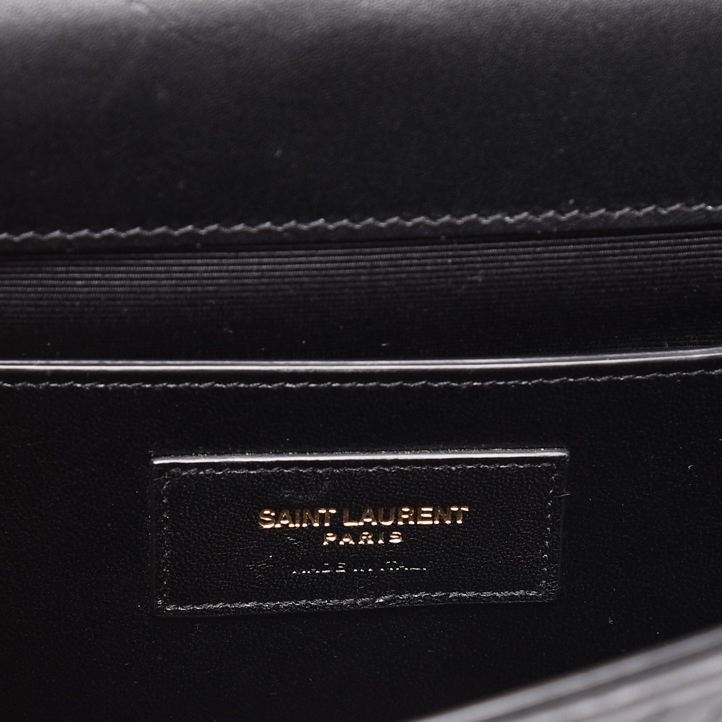 Calfskin Patterned Cassandre Tassel Clutch Black
