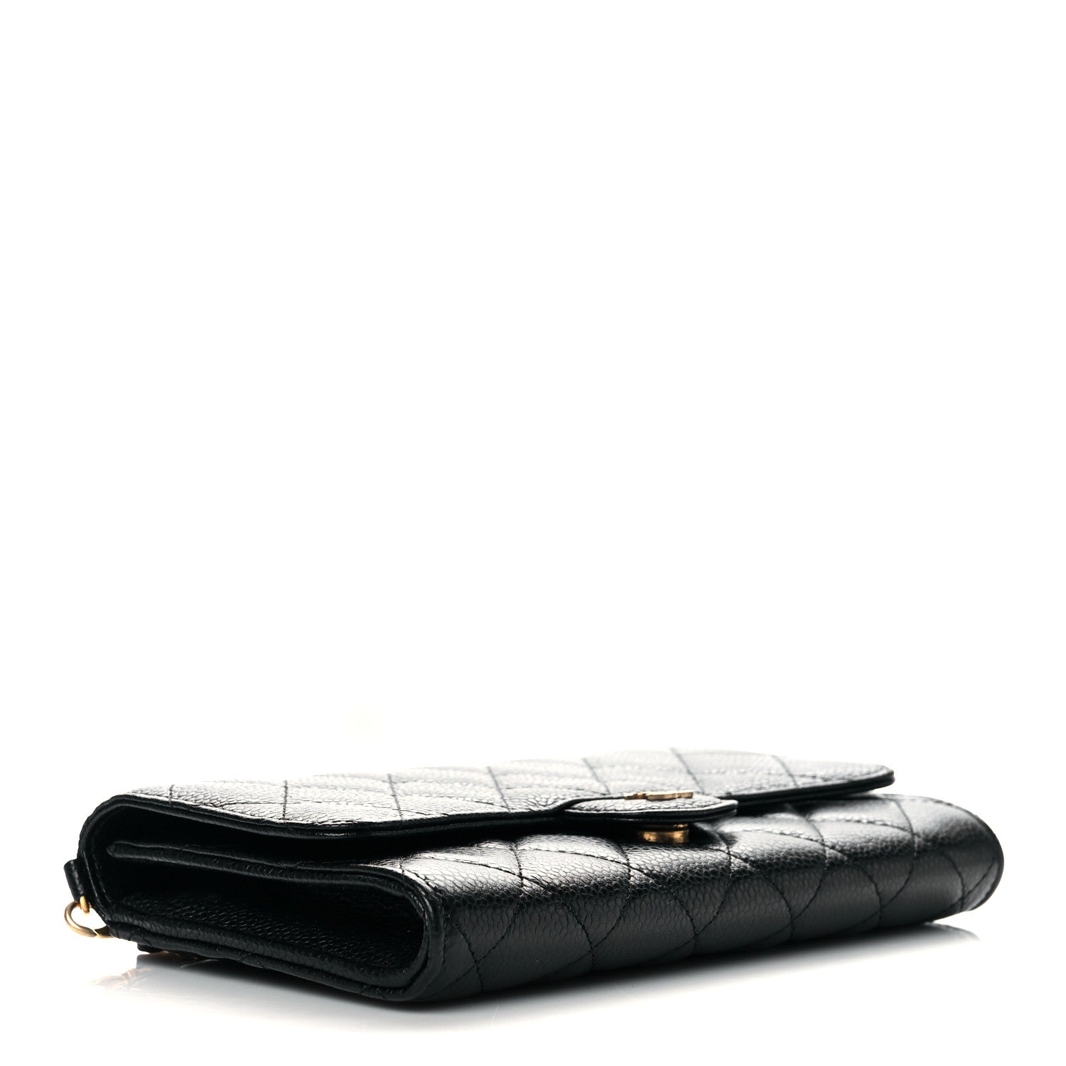 Chanel Caviar Quilted Wallet on Removable Chain Black 4 of 10