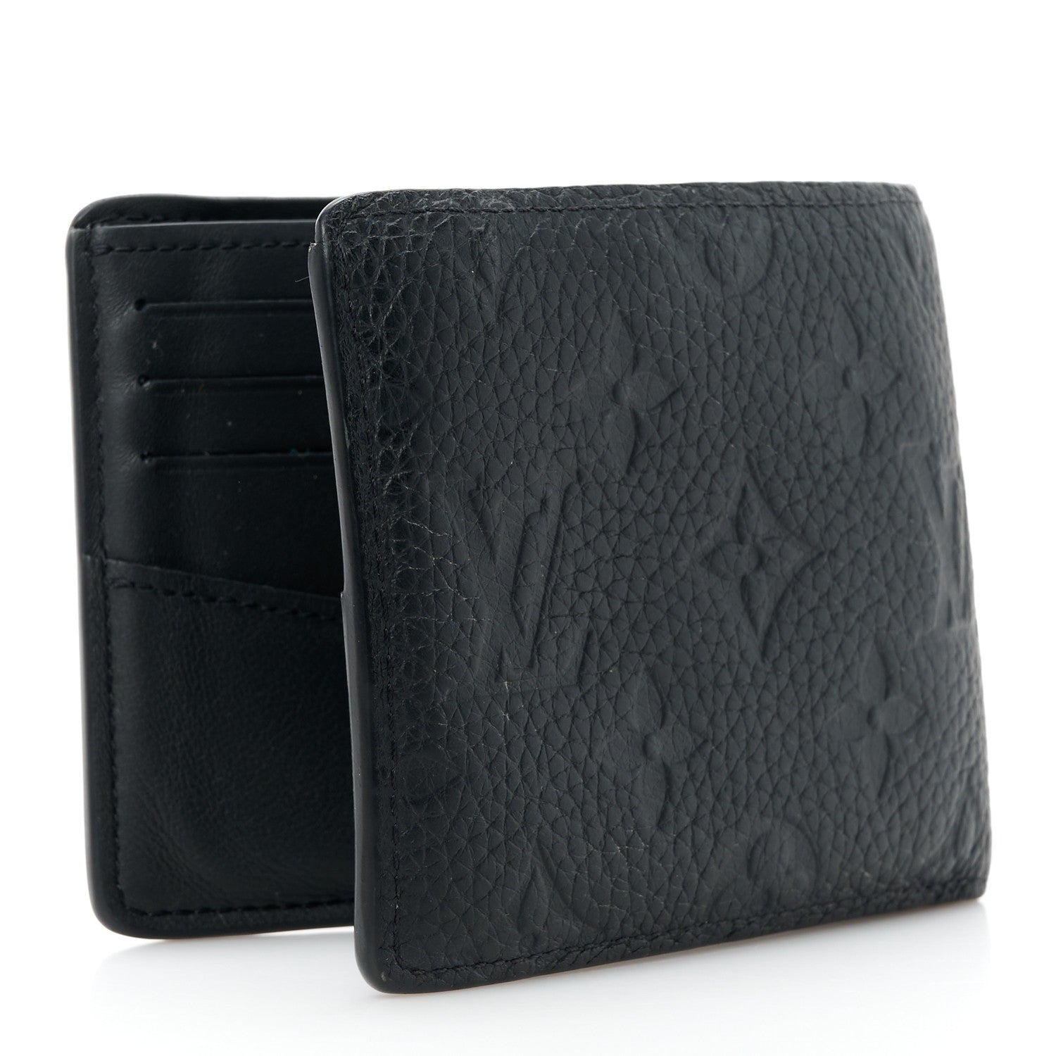 Louis Vuitton Taurillon Slender Wallet Black 3 of 11