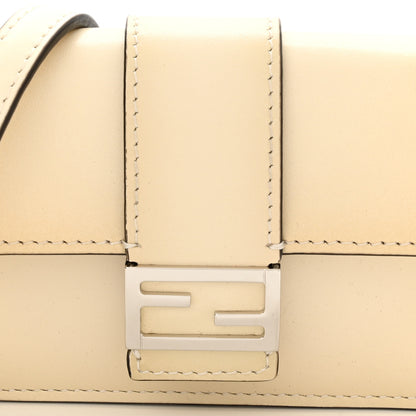 Fendi Vitello King Tamponato Micro Flat Baguette White Ice 9 of 9