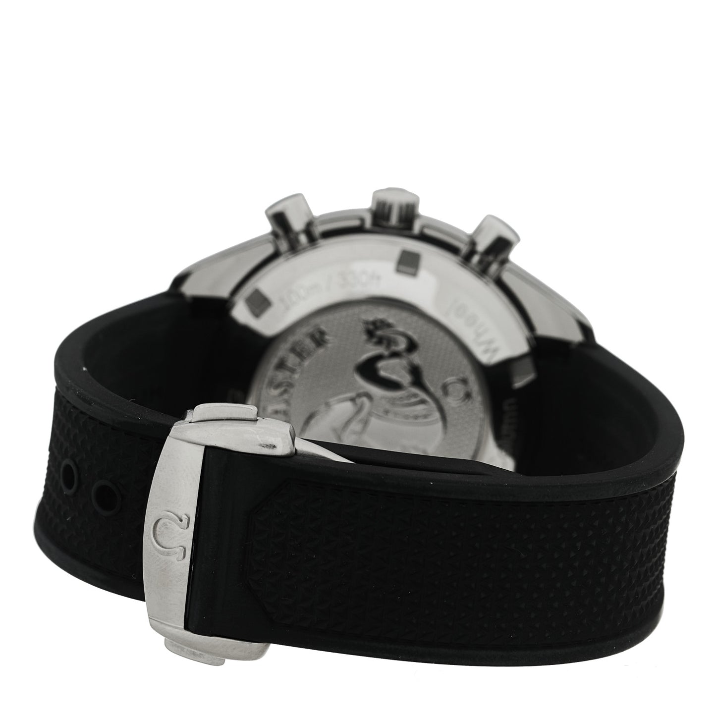 Stainless Steel Rubber 40mm Speedmaster Racing Co-Axial Chronograph Automatic Watch White 326.30.40.50.02.001