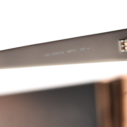 Gucci Rimless Mirrored Shield 4265/S Sunglasses Copper Gold 6 of 8