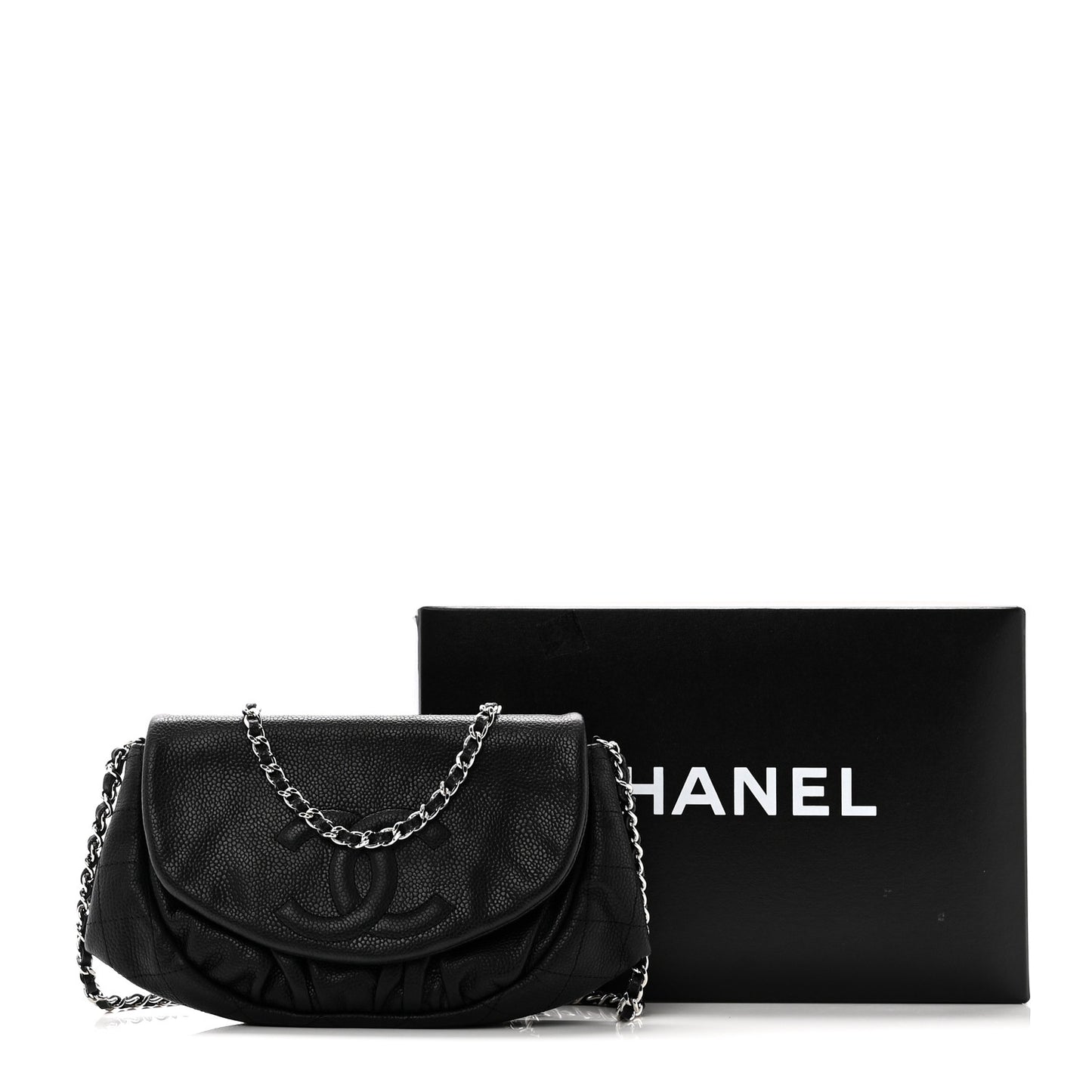 Caviar Half Moon Wallet On Chain WOC Black