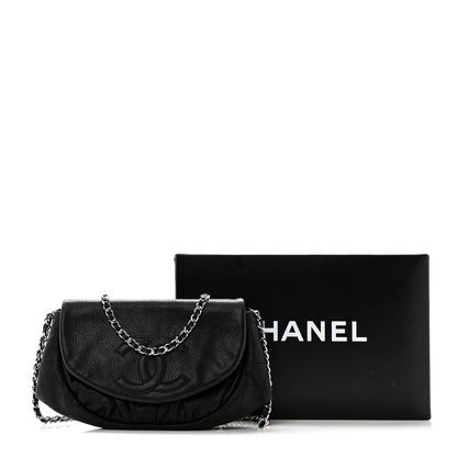 Chanel Caviar Half Moon Wallet On Chain WOC Black 12 of 12