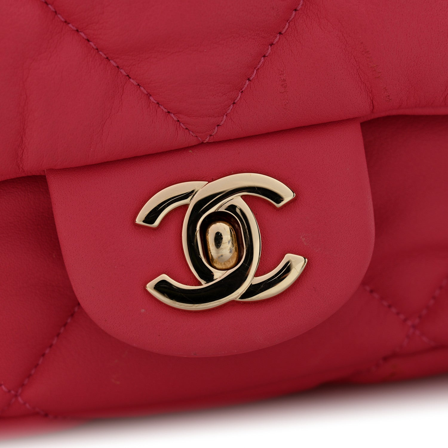 Chanel Calfskin Quilted Medium Bubbly Flap Pink 12 of 13