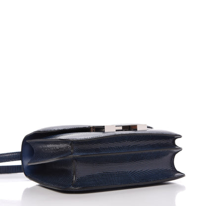 Hermes Lizard Constance 18 Bleu de Malte 5 of 12