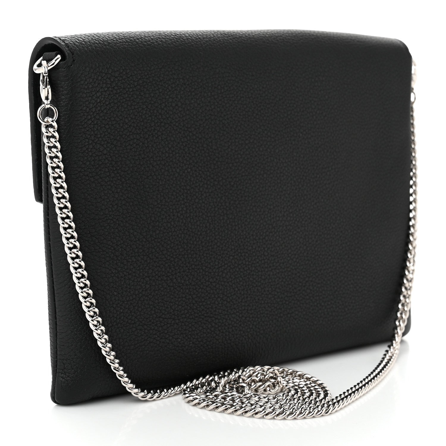 Louis Vuitton Soft Calfskin My Lockme Chain Pochette Black 3 of 8
