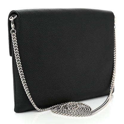 Louis Vuitton Soft Calfskin My Lockme Chain Pochette Black 3 of 8