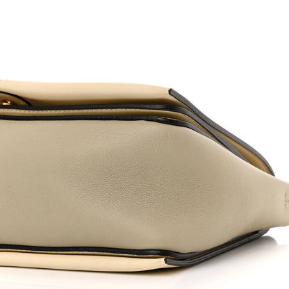 Celine Shiny Smooth Calfskin Medium Frame Shoulder Bag Chalk Mastic 10 of 16