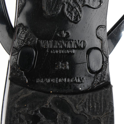 Valentino Garavani PVC Jelly Rockstud Bow Thong Sandals 38 Black 6 of 7
