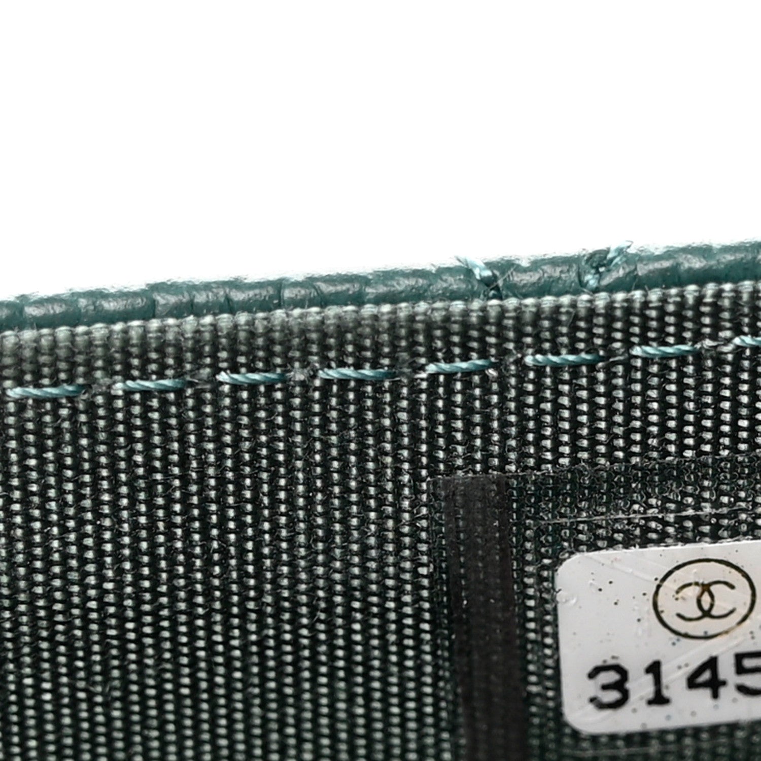 Chanel Caviar Quilted Boy Card Holder On Chain Green 7 of 8
