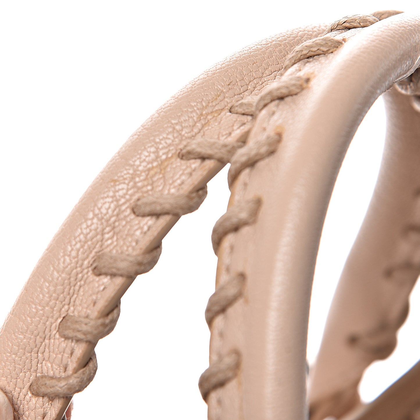 Chevre Silver Metallic Edge Hardware S City Tapioca