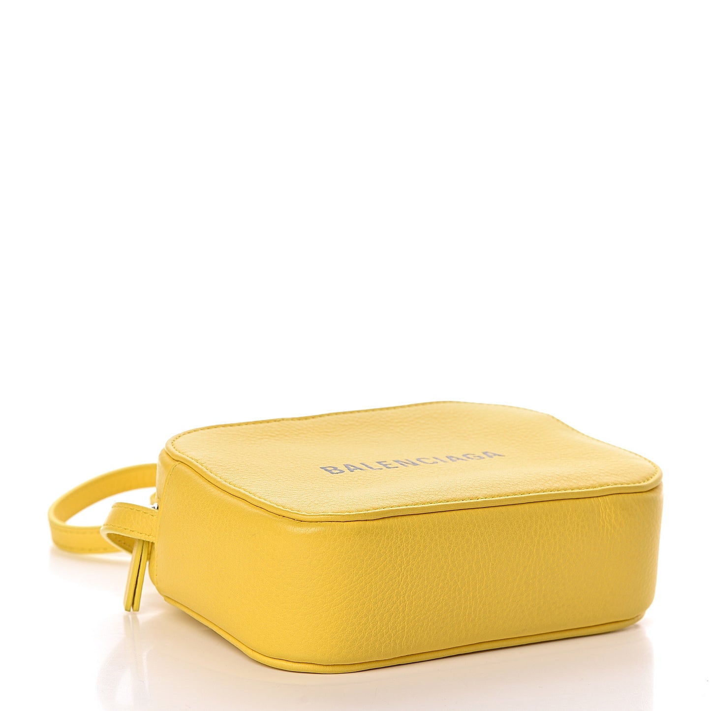 Smooth Calfskin Logo XS Everyday Camera Bag Jaune Soleil Black