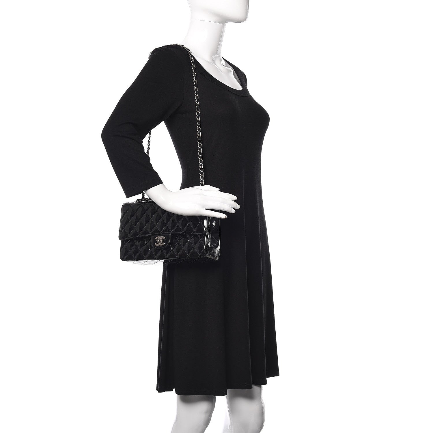 Chanel Patent Quilted Medium Double Flap Black 2 of 17