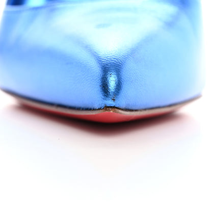 Christian Louboutin Metallic Patent Hot Chick 100 Pumps 36 Blue 15 of 19