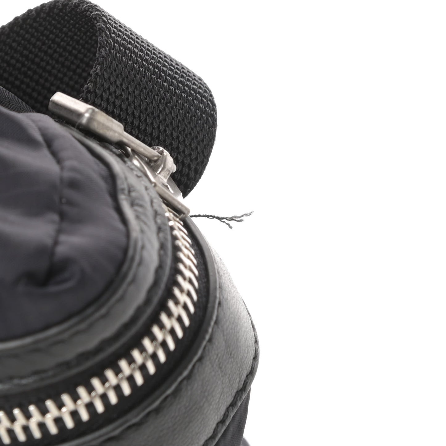 Nylon City Fold Up Backpack Belt Bag Black