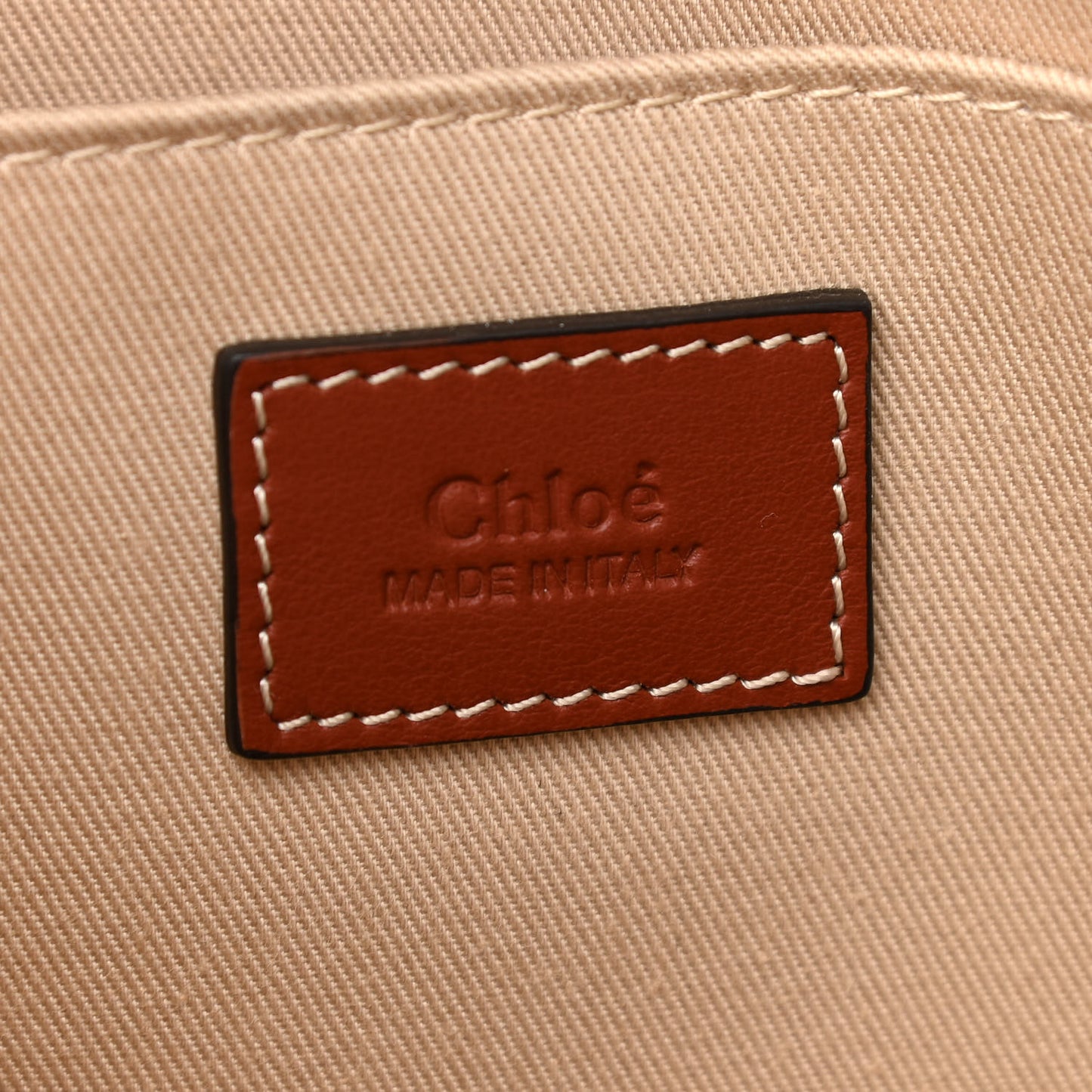 Cotton Calfskin Medium Woody Ribbon Tote White Brown