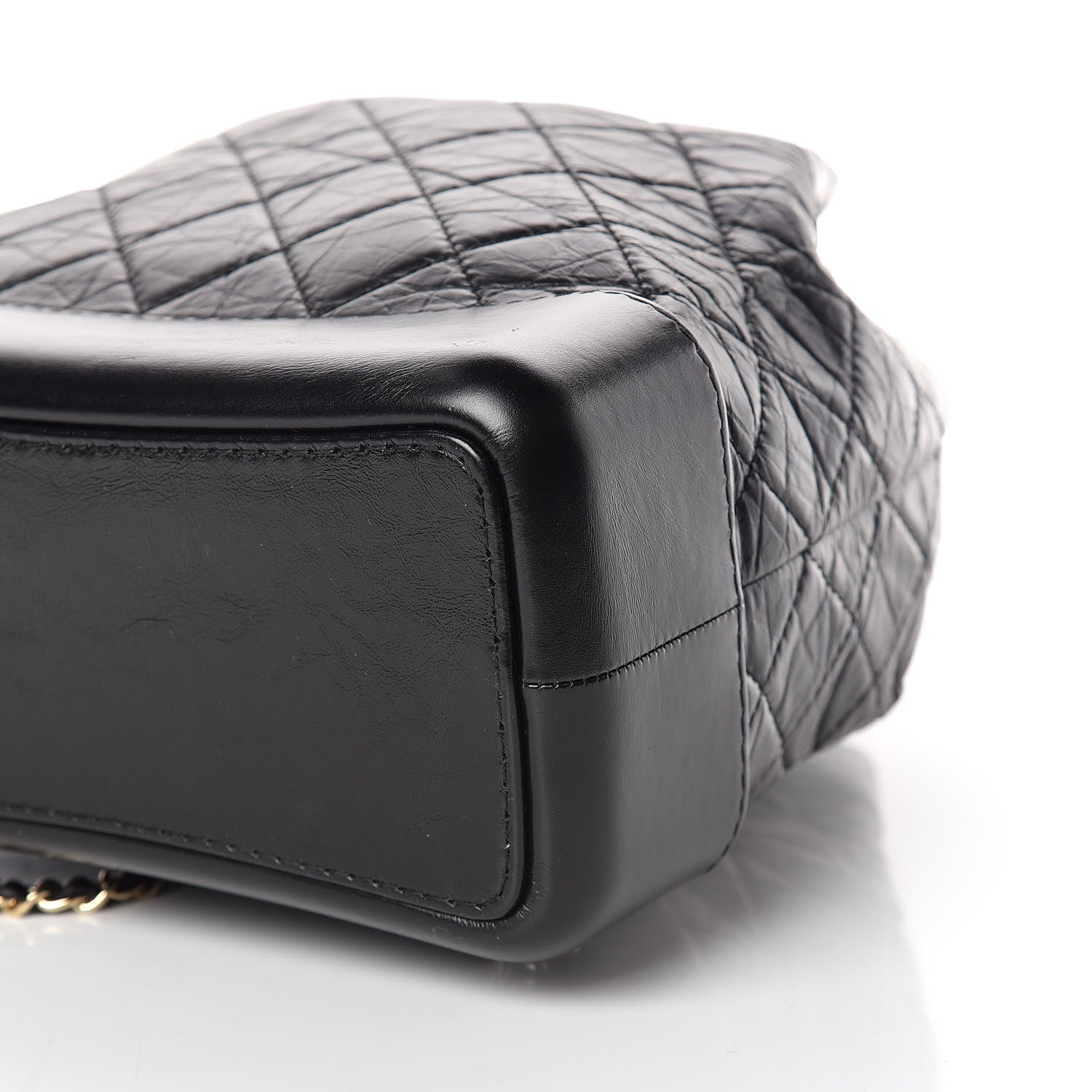Chanel Aged Calfskin Quilted Gabrielle Backpack Black 6 of 9
