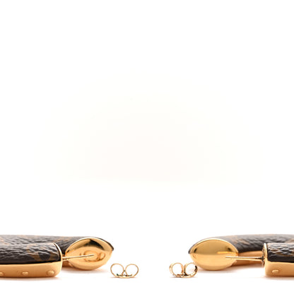 Louis Vuitton Monogram Wild Mini Hoop Earrings 3 of 4