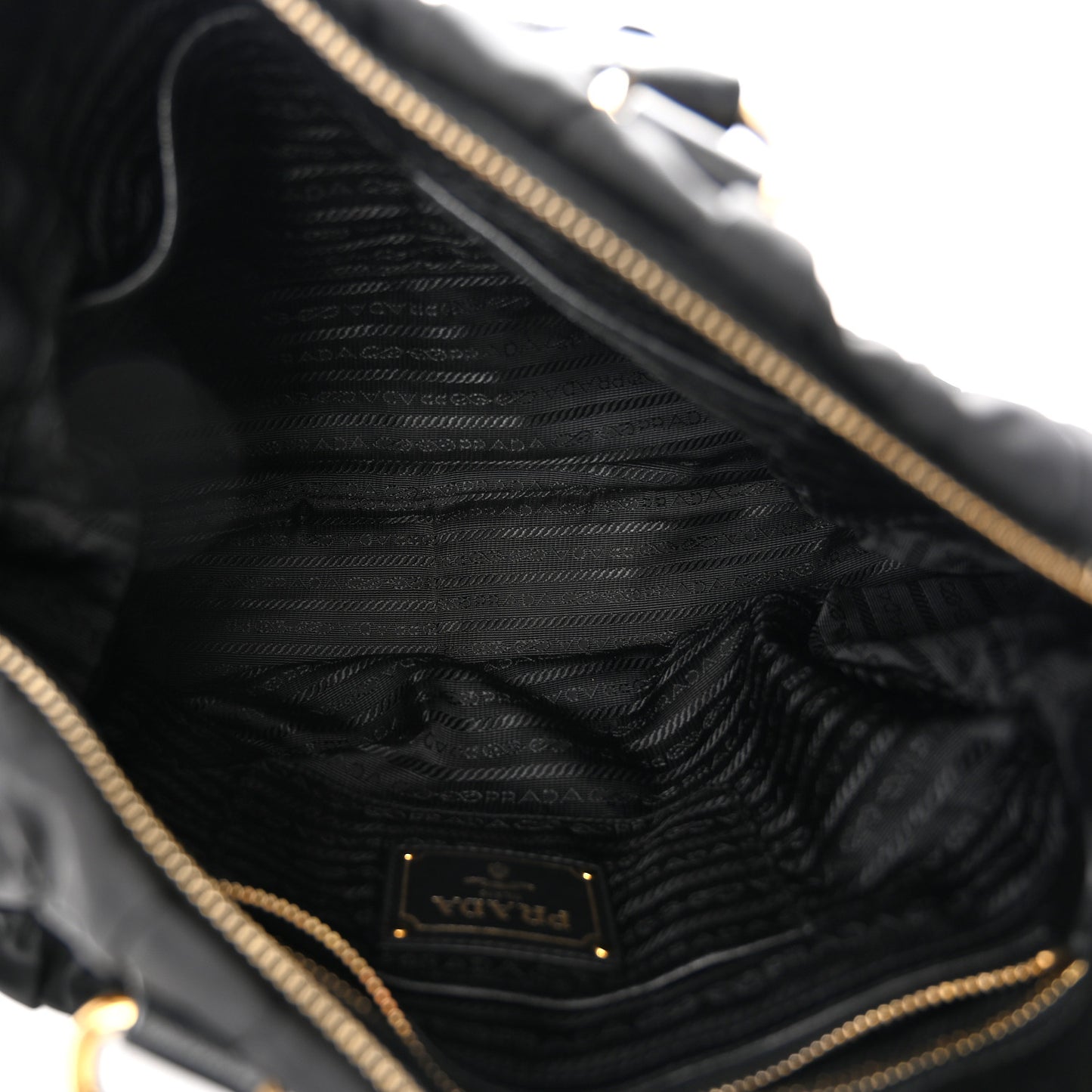 Tessuto Nylon Gaufre Tote Black