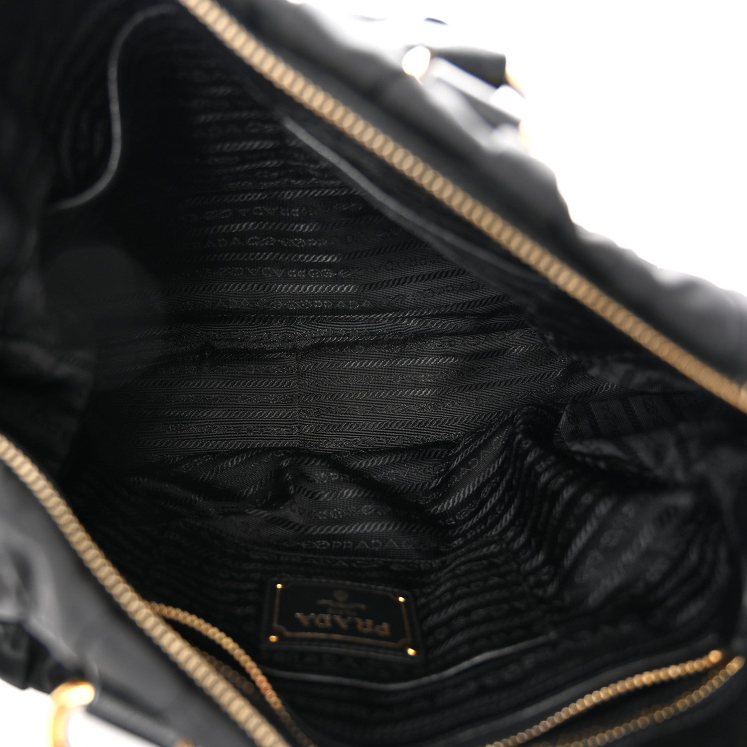 Prada Tessuto Nylon Gaufre Tote Black 5 of 12