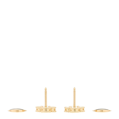 Van Cleef & Arpels 18K Yellow Gold Black Onyx Sweet Alhambra Earrings 3 of 5