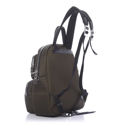 Prada Tessuto Nylon Pocket Cargo Backpack Mimetico Black 2 of 9
