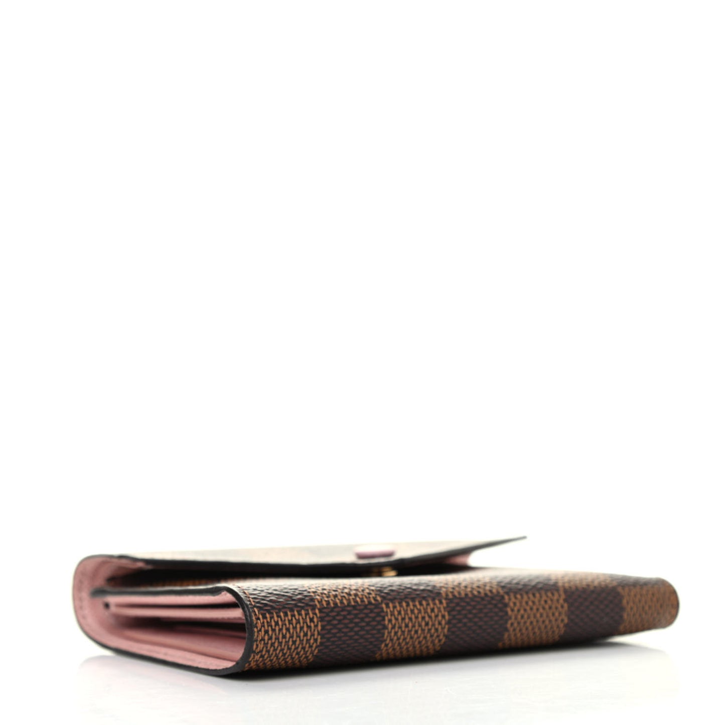 Damier Ebene Victorine Wallet Rose Ballerine