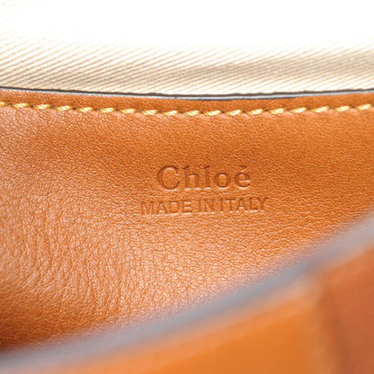 Chloe Grained Lambskin Medium Lexa Shoulder Bag Mustard Brown 6 of 9