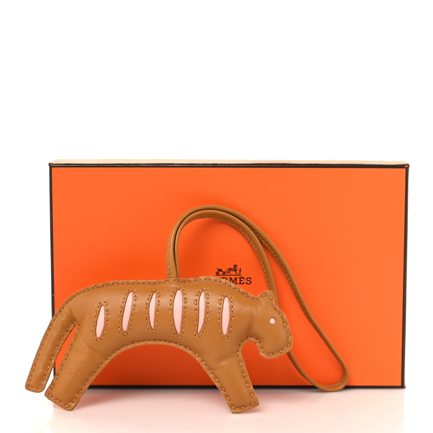 Milo Lambskin Rooroo Bag Charm Sesame Rose Sakura