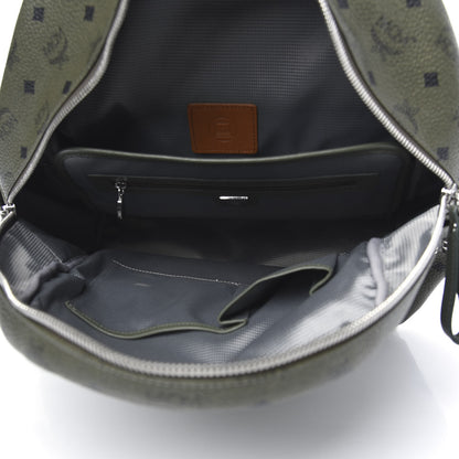 MCM Visetos Medium Side Studs Stark Backpack Rosin 4 of 9