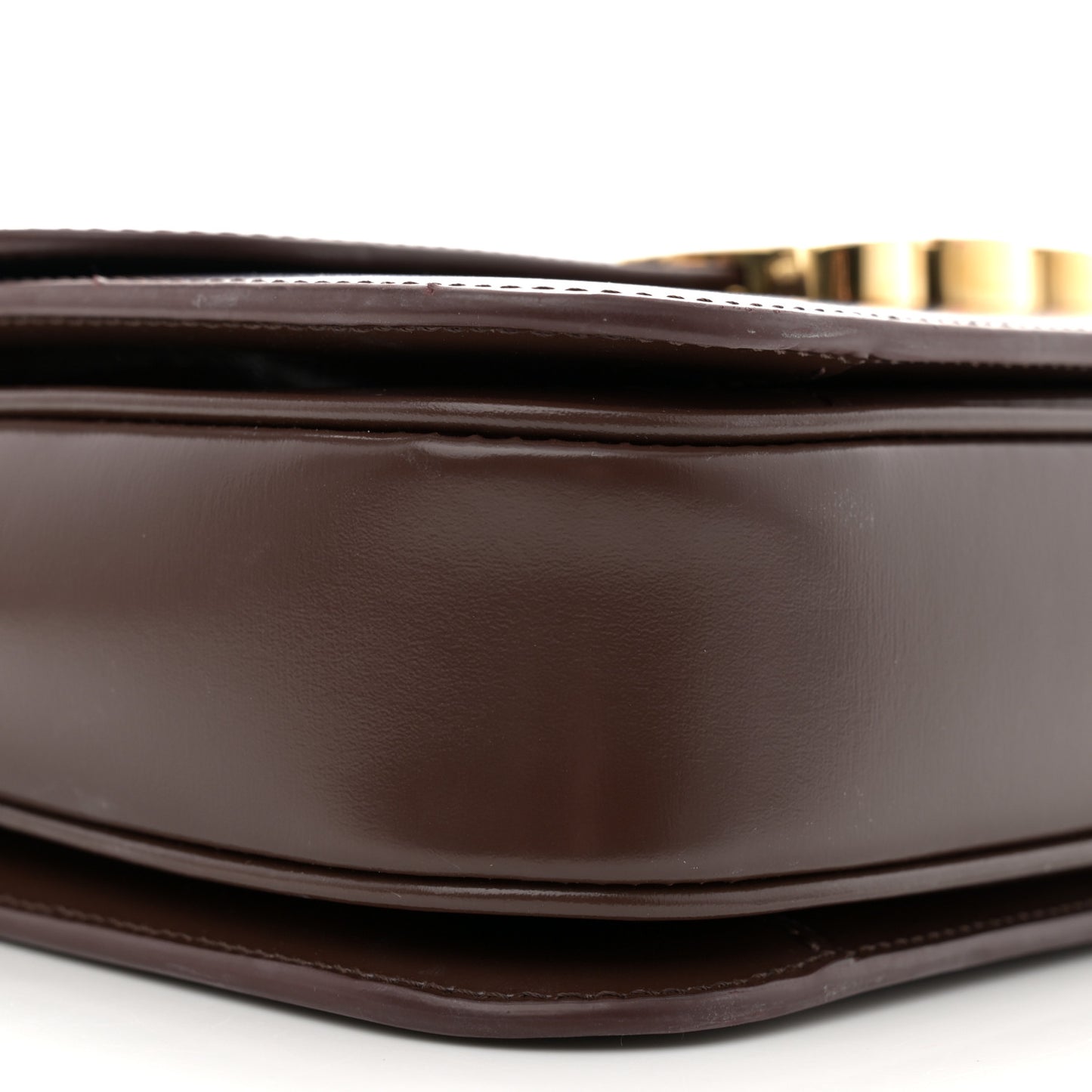 Shiny Calfskin Medium Triomphe Chestnut