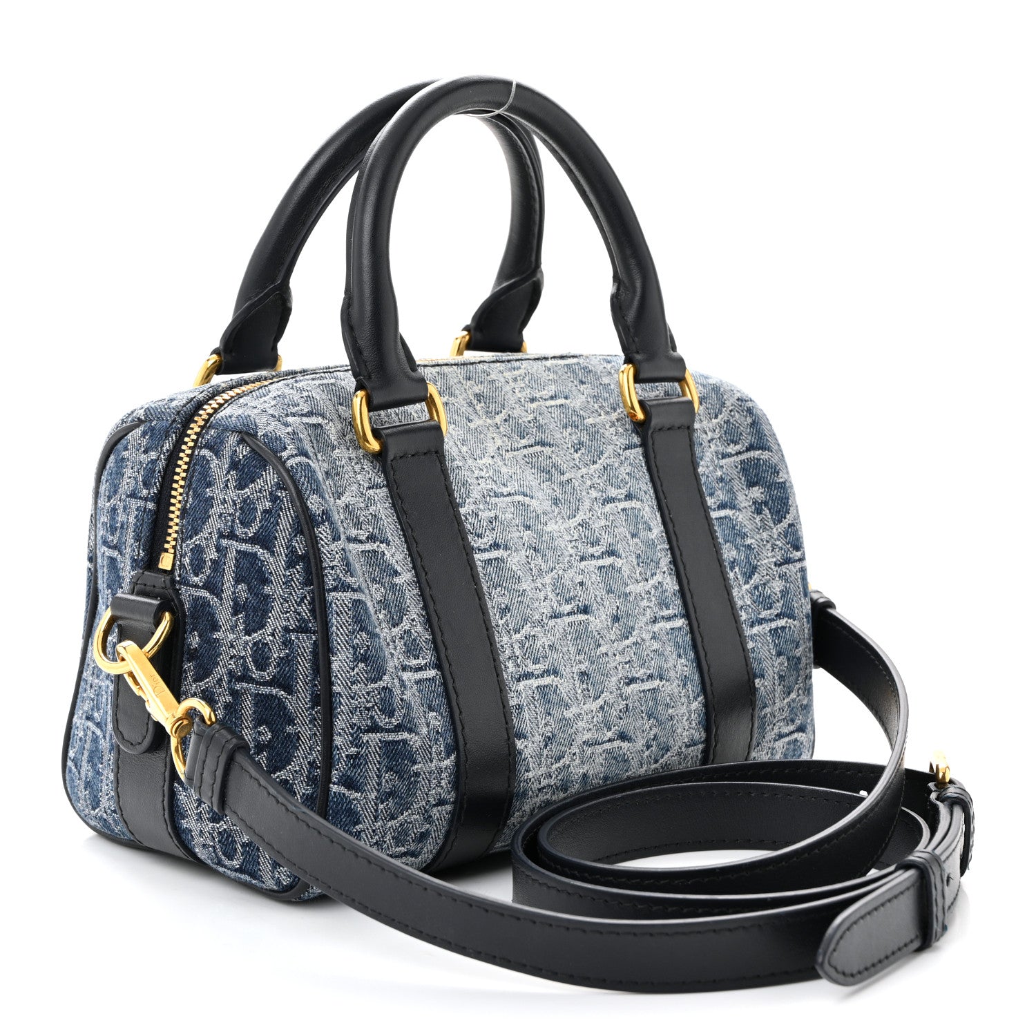 Christian Dior Denim Oblique Groove 20 Bag Blue 1814292 – FASHIONPHILE