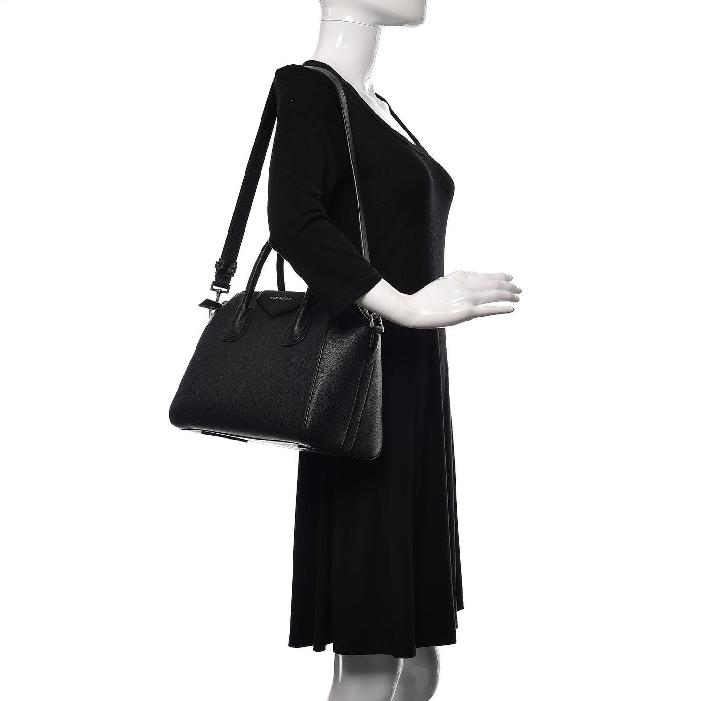 Sugar Goatskin Small Antigona Black