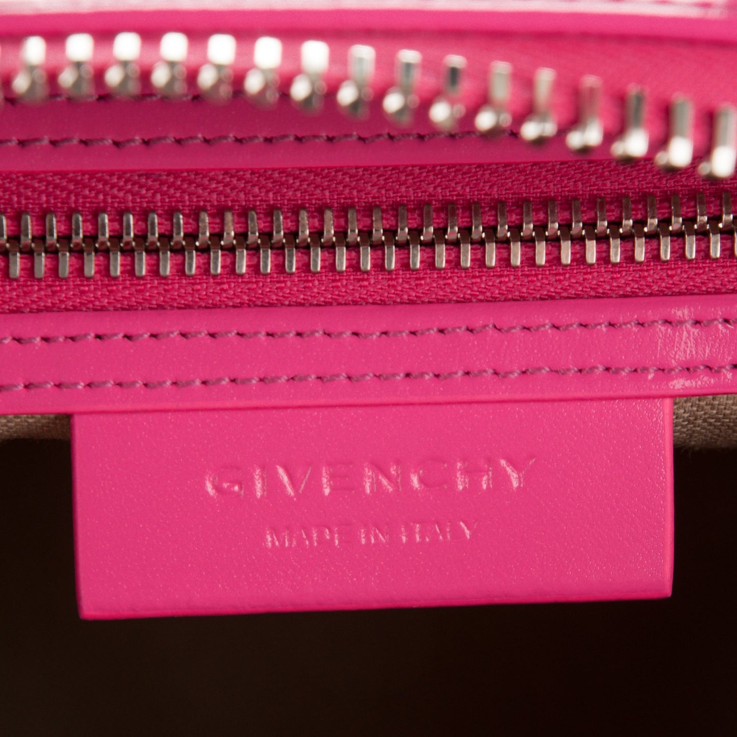 Shiny Lord Calfskin Mini Antigona Shocking Pink