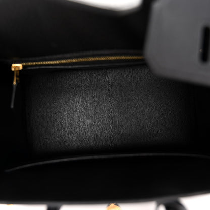 Hermes Madame Calfskin Birkin Sellier 25 Black 5 of 15