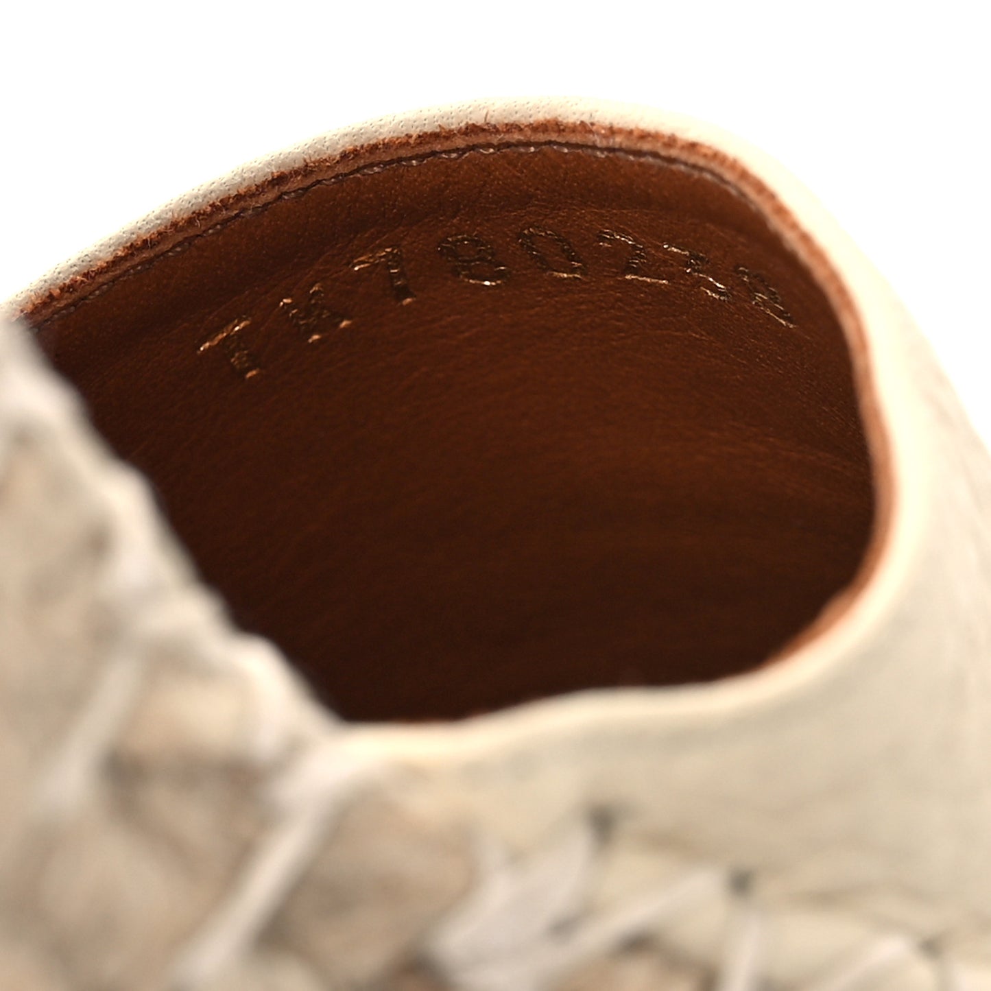 Grained Calfskin Rockstud Ankle Wrap Espadrille 15/85mm Wedges 38 Light Ivory