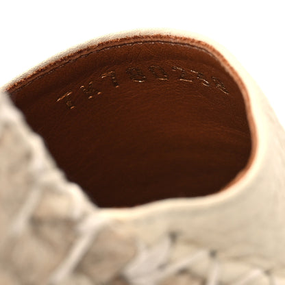 Valentino Garavani Grained Calfskin Rockstud Ankle Wrap Espadrille 15/85mm Wedges 38 Light Ivory 9 of 15