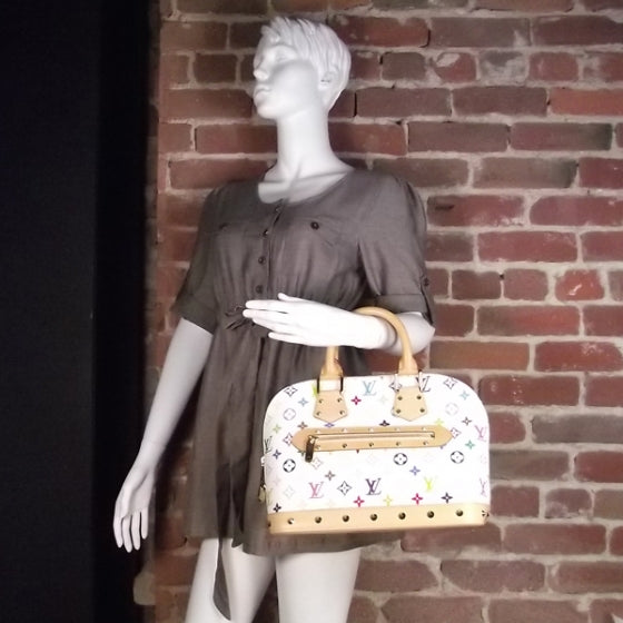 Louis Vuitton Monogram Multicolor Alma White 2 of 7