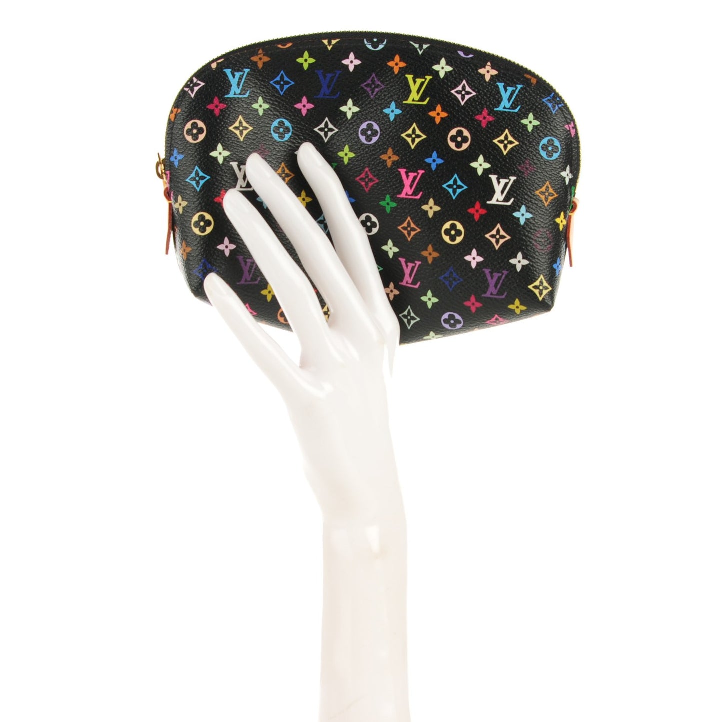 Monogram Multicolor Cosmetic Pouch Black Grenade