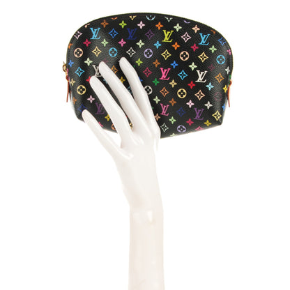 Louis Vuitton Monogram Multicolor Cosmetic Pouch Black Grenade 2 of 7