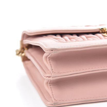 Miu Miu Lambskin Confidential Matelasse Chain Shoulder Bag Orchidea 8 of 11