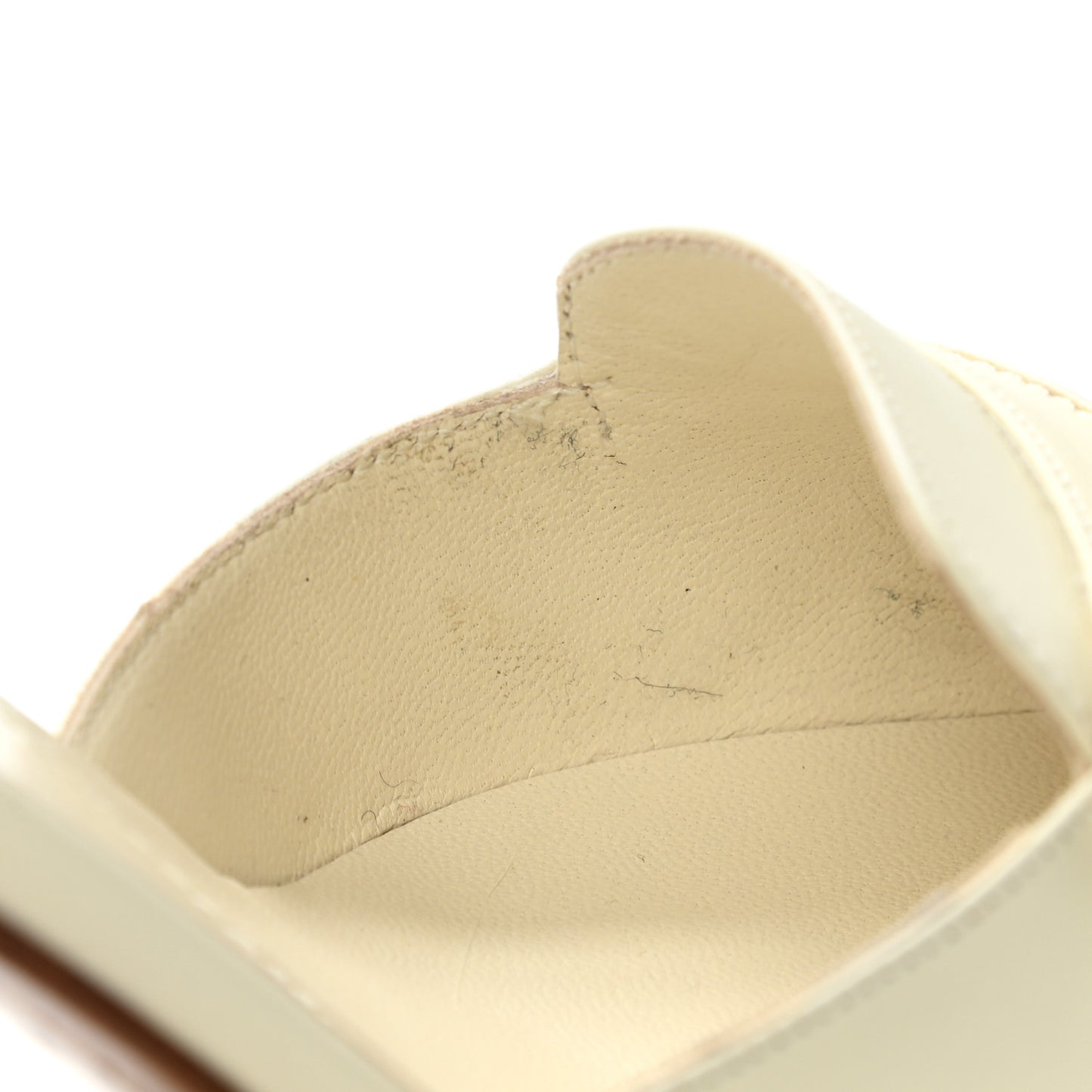 Calfskin Logo Mules 38 White